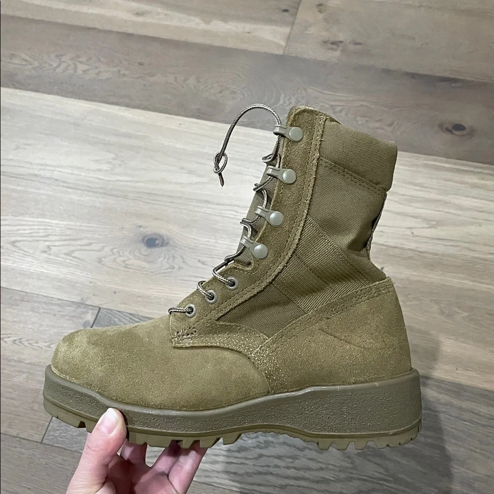 ALTAMA MENS 4.5 XW TAN STEEL TOE ARMY COMBAT BOOTS NWOT